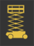 Mobile elevated work platform icon