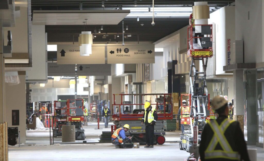 Outlet Collection Winnipeg mall under construction